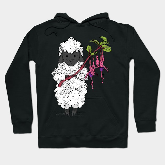 Fuchsia Sheep Hoodie by Artsy Craft-Dee